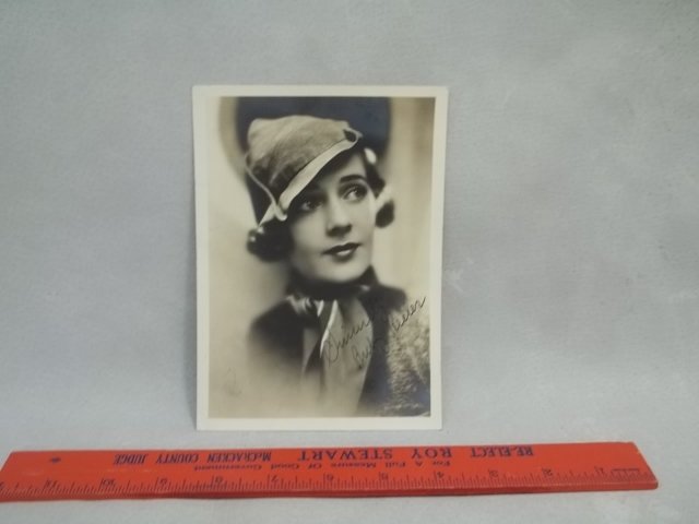 Old Beck Keeler Celebrity Autograph Photo Original