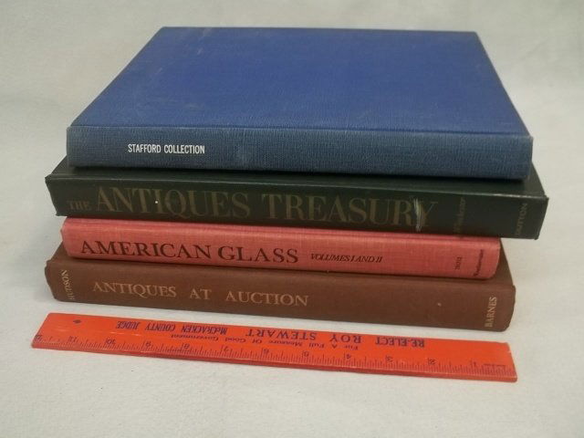 4 Antique & American Glass Books