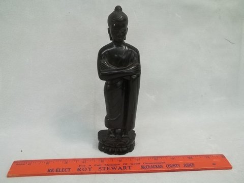 Ebony Wood Hindu Goddess Statue: .