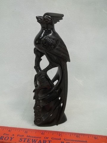 Nice Ebony Wood Bird Statue: .