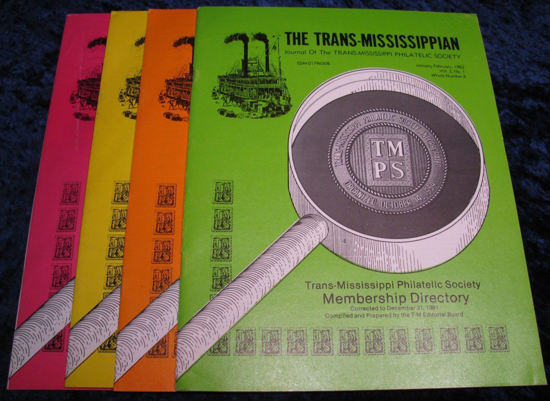 1335. 1982 "The Trans-Mississippian Journal of the Tran: 1335. 1982 "The Trans-Mississippian Journal of the Trans-Mississippi Philatelic Society" Vol. 2, No.1, 2, 4-5.