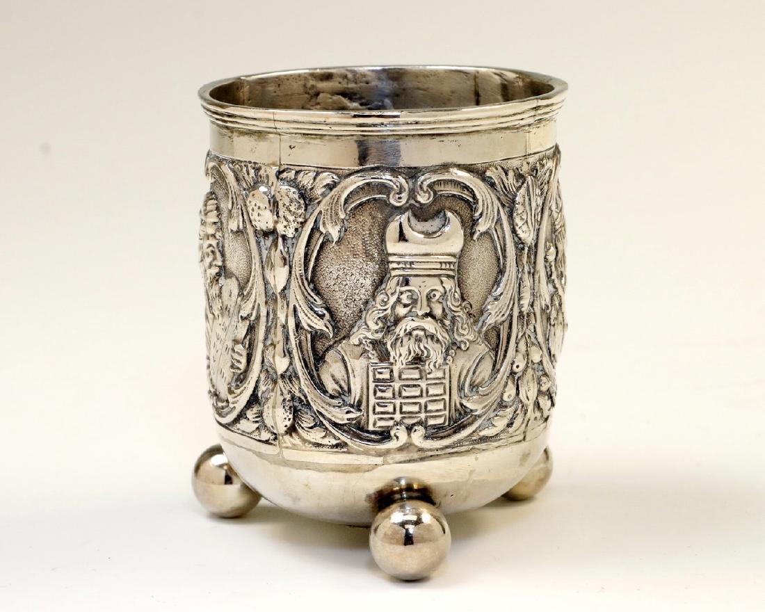 A SILVER CUP. Germany, c. 1900. Decorated with four (1 of 1)