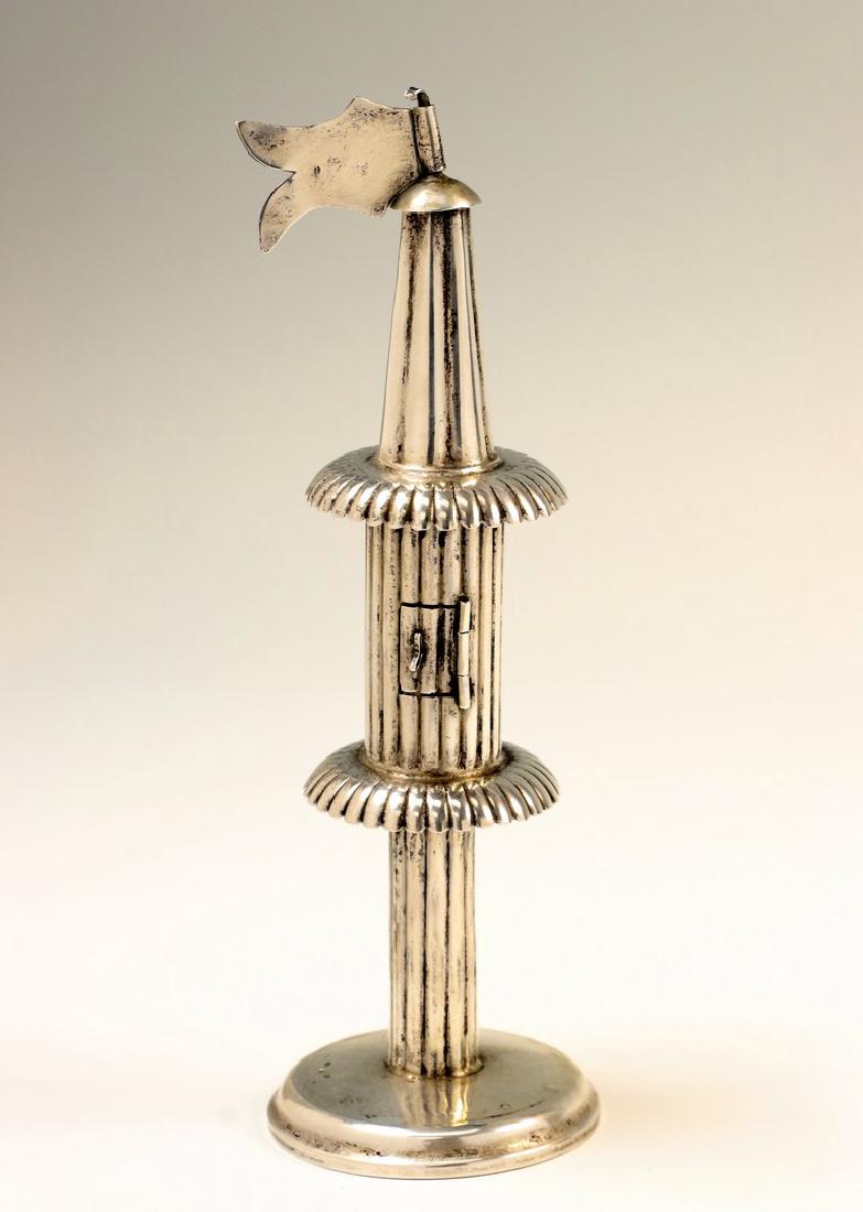 A SILVER SPICE CONTAINER. Vienna, early 20th century. (1 of 1)