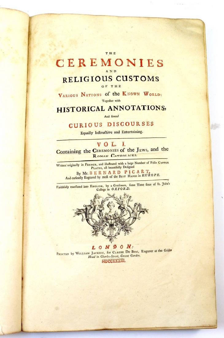 ANTIQUE BOOK: RELIGIOUS CEREMONIES AND RELIGIOUS (1 of 1)