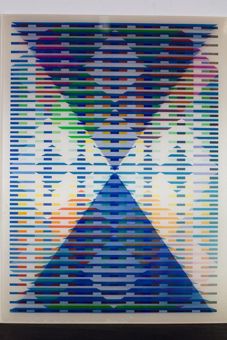 YAAKOV AGAM. (Israeli b. 1928). Agamograph. 16” x 12”. (1 of 1)