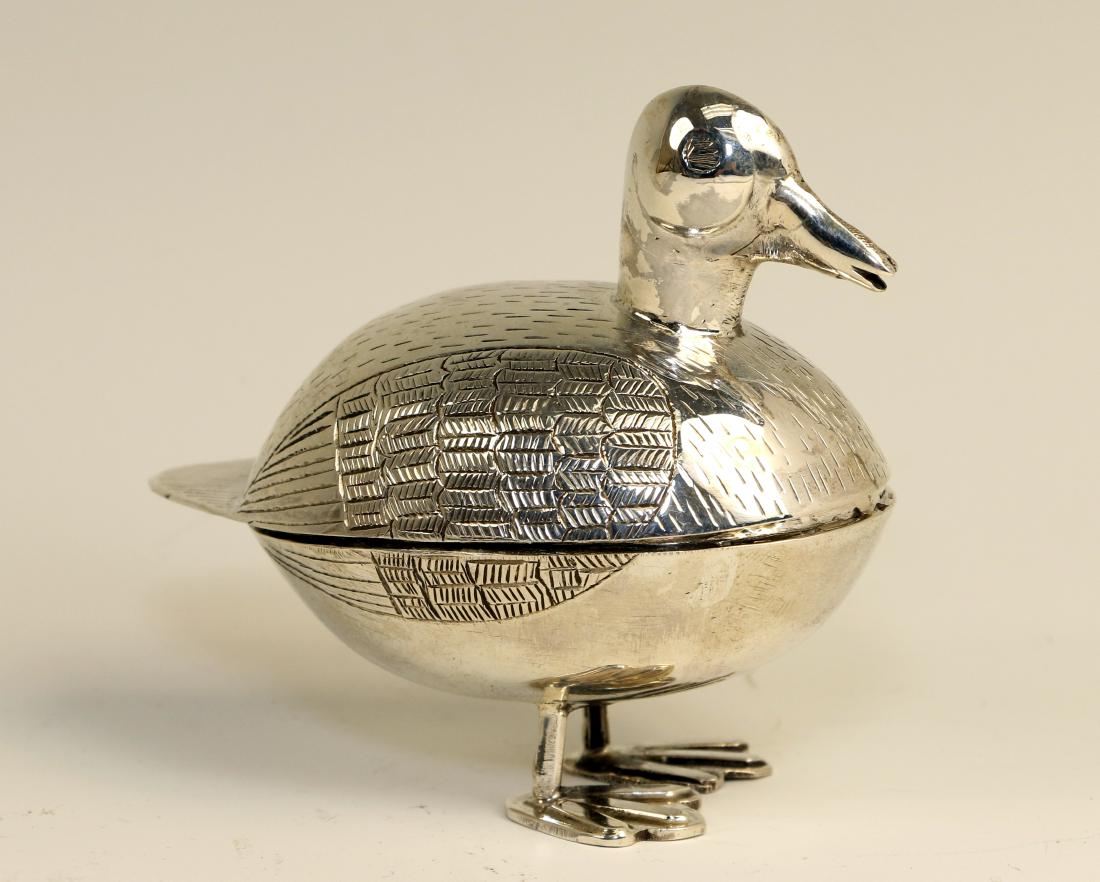 A SILVER SPICE CONTAINER. Probably Turkey, 20th (1 of 1)