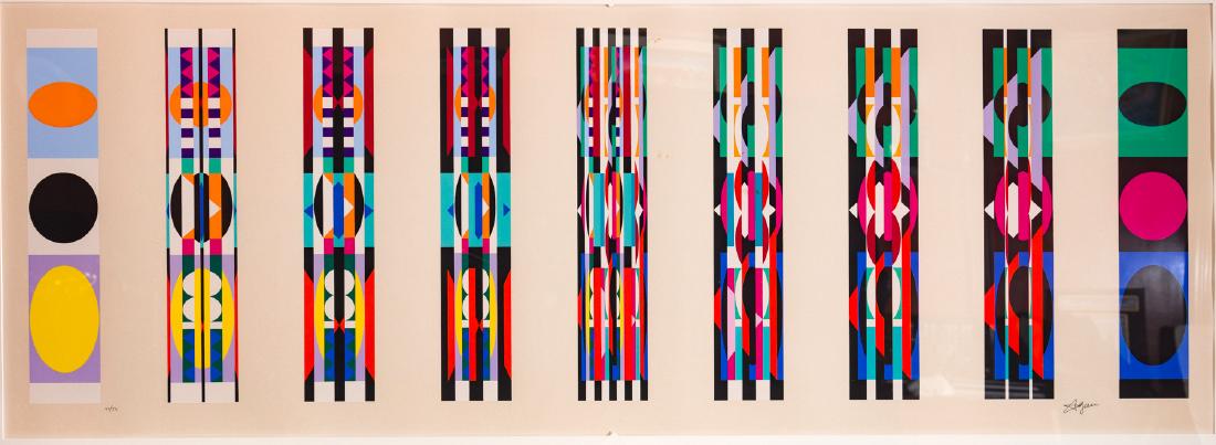 YAACOV AGAM: Agamograph. Signed in pencil "42/54". (1 of 1)