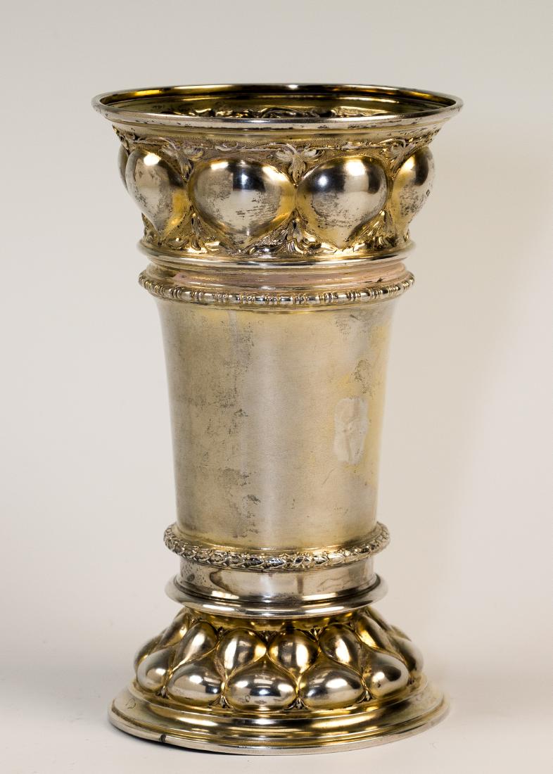 A LARGE SILVER GOBLET. Germany, c. 1890. On round base (1 of 1)