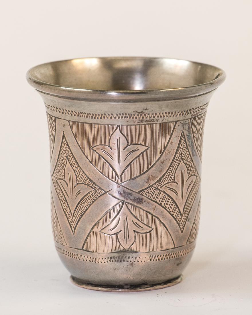 AN EARLY SILVER KIDDUSH BEAKER. Poland, c. 1830. (1 of 1)