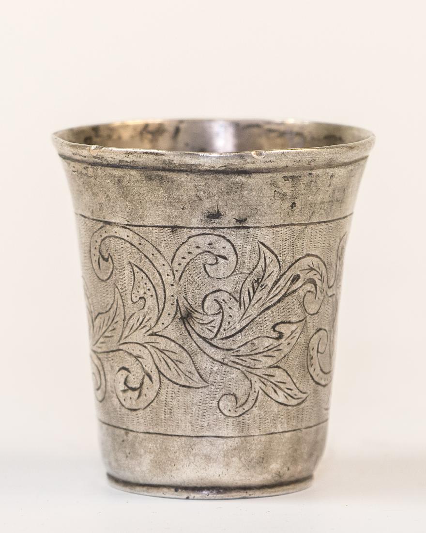AN EARLY SILVER KIDDUSH BEAKER. Poland, c. 1830. (1 of 1)