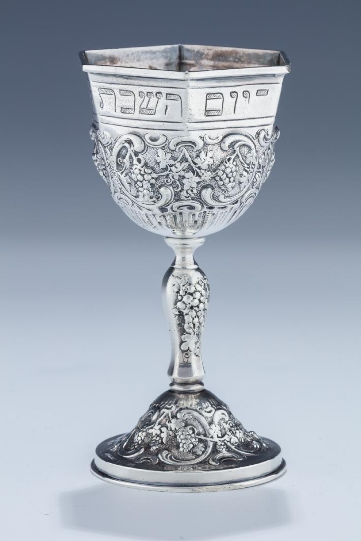 A SILVER KIDDUSH CUP. Germany, early 20th century. The (1 of 1)