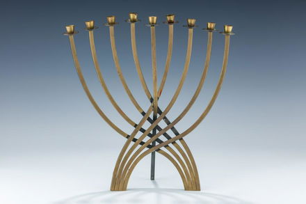 A Bronze Hanukkah Menorah By Ludwig Wolpert New York Dec 08 2019 J Greenstein Co Inc In Ny