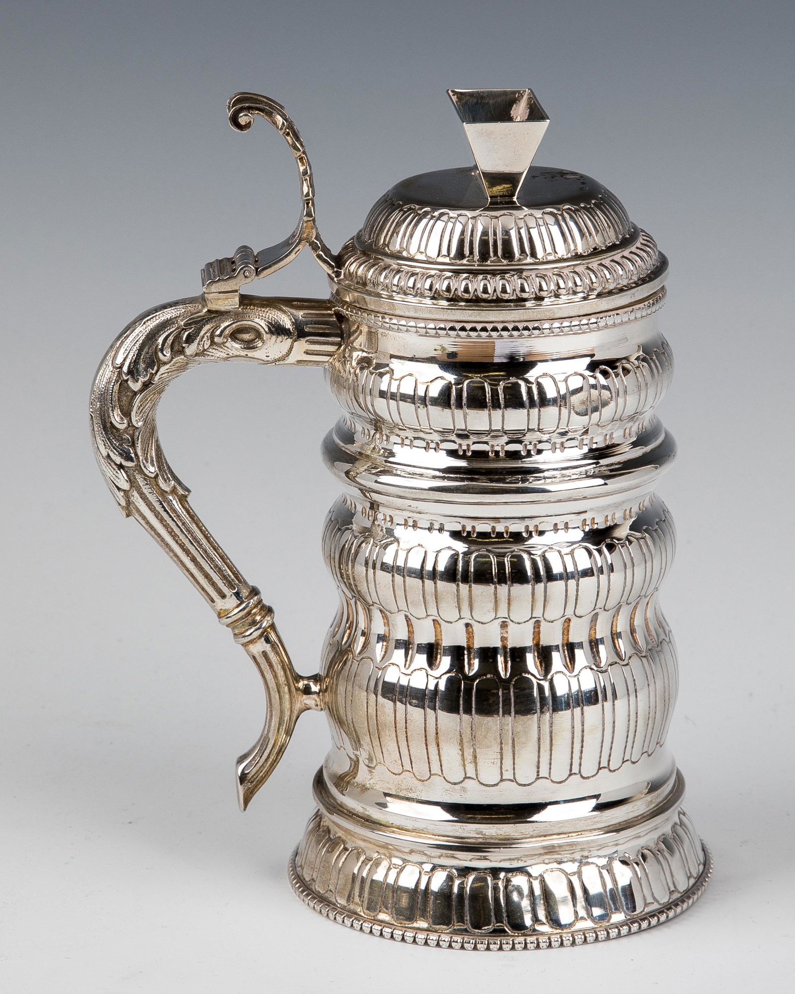 A LARGE STERLING SILVER CHARITY CONTAINER. Italy (1 of 1)