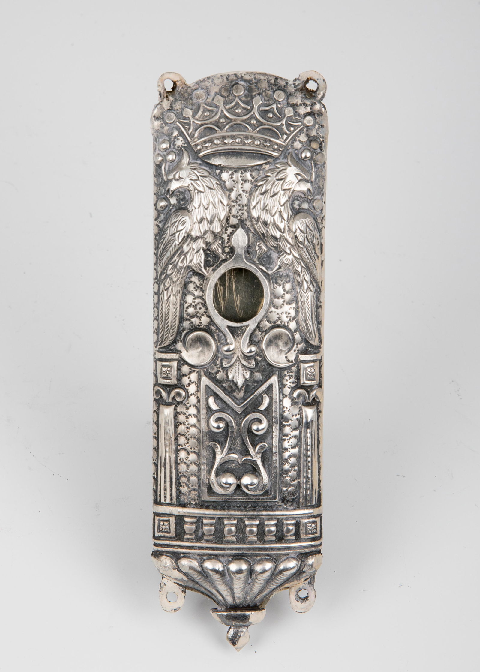 138. A SILVER MEZUZAH. Hungary or Poland, early 20th (1 of 1)
