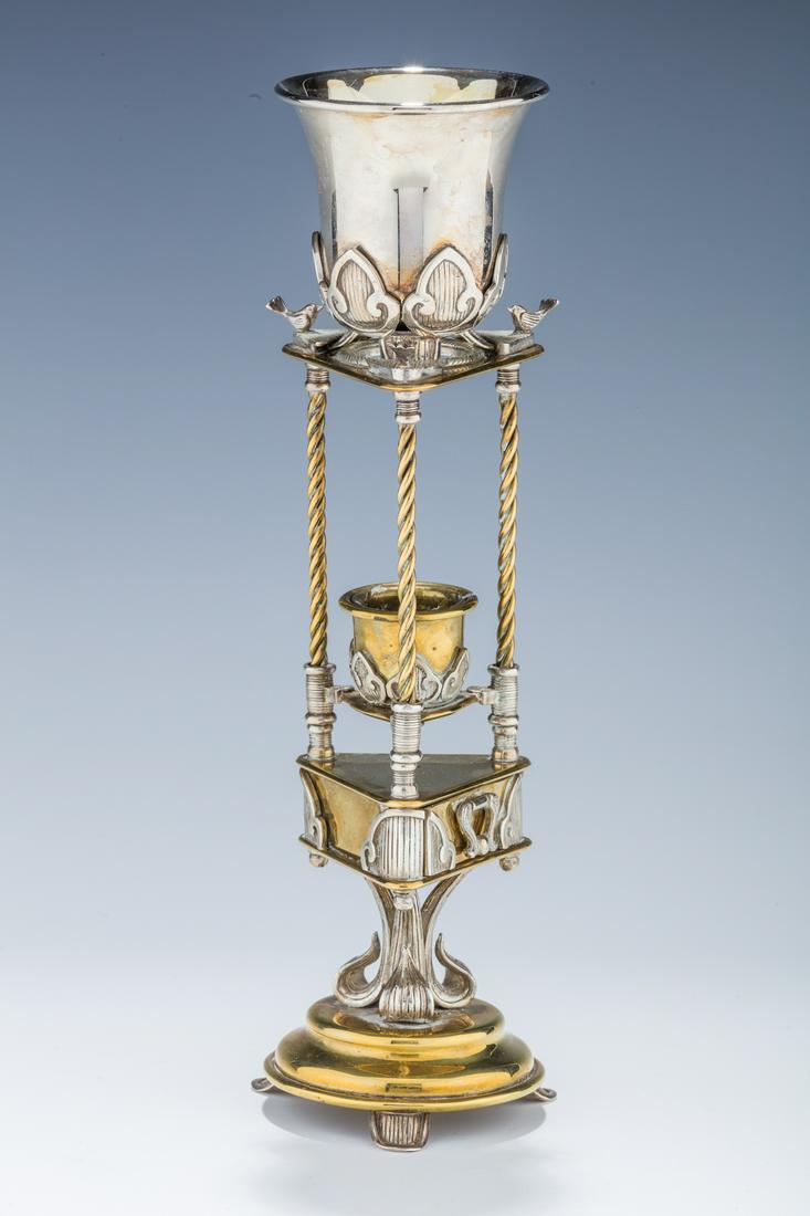 A SILVER AND BRASS HAVDALAH COMPENDIUM BY SWED. (1 of 1)