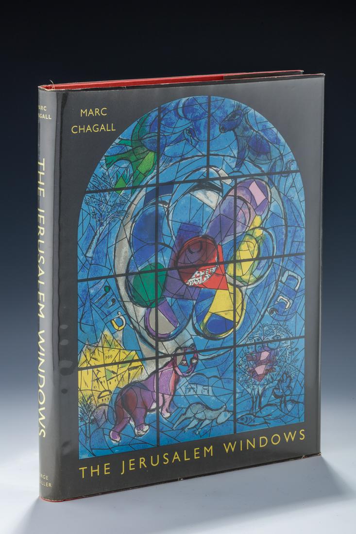 MARC CHAGALL, "JERUSALEM WINDOWS" BOOK WITH 2 ORIGINAL (1 of 1)