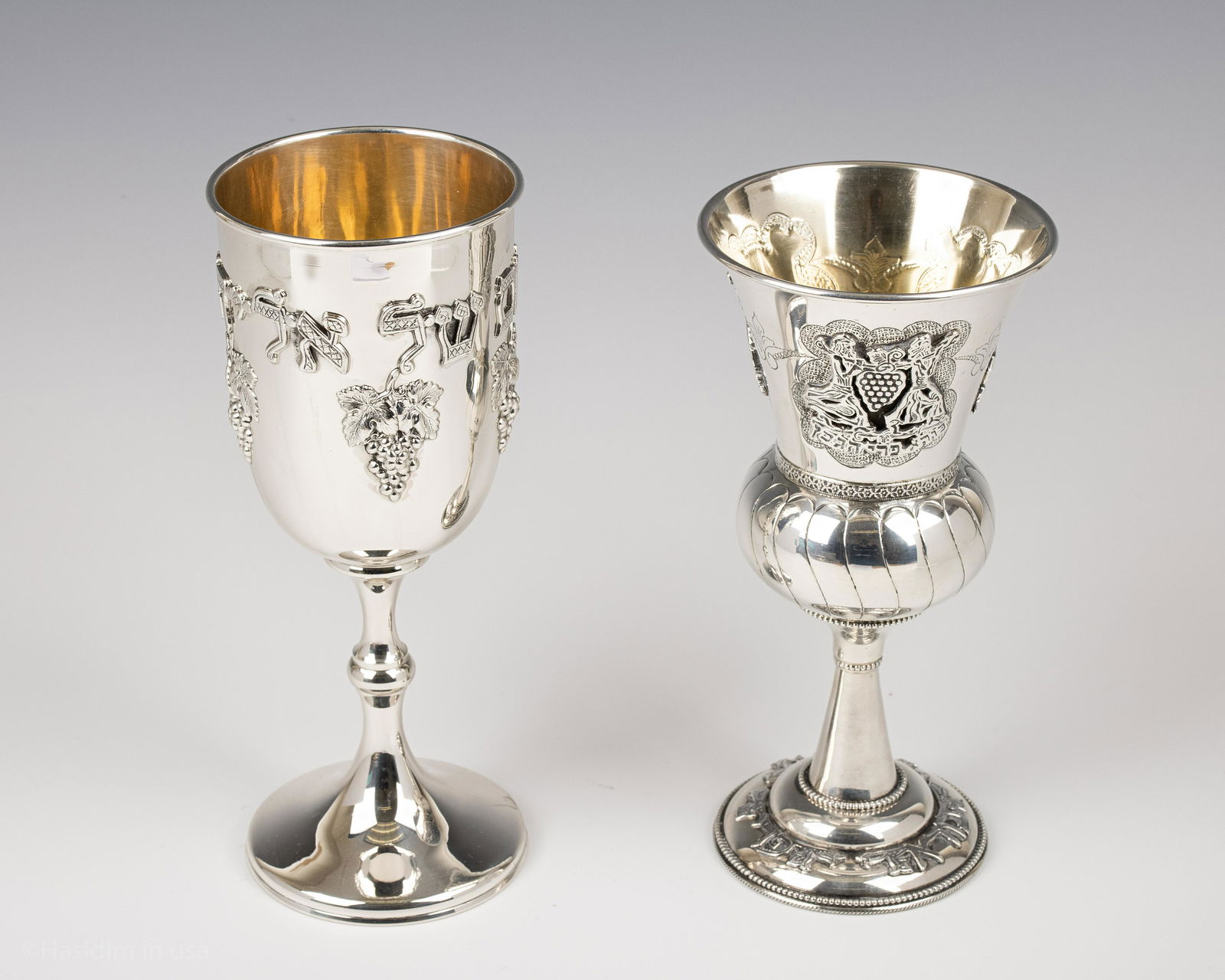 33. TWO EXCEPTIONALLY LARGE STERLING SILVER SACRAMENTAL (1 of 1)
