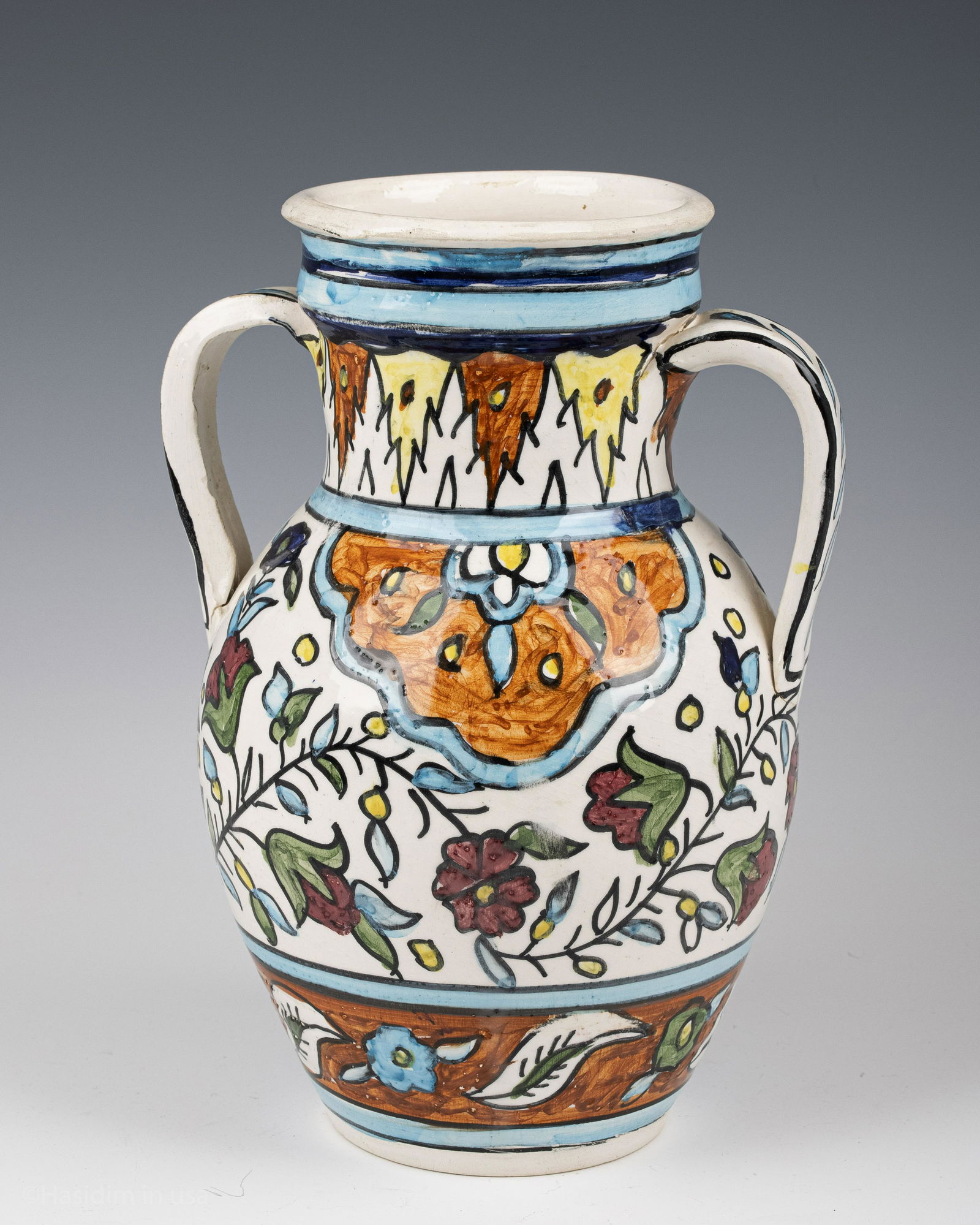 139. A LARGE FLOWER VASE. Jerusalem, c. 1950. Classic (1 of 1)