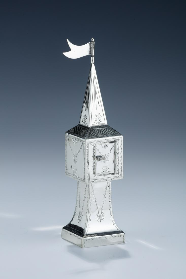 A STERLING SILVER SPICE TOWER BY BRITTON, GOULD AND (1 of 1)