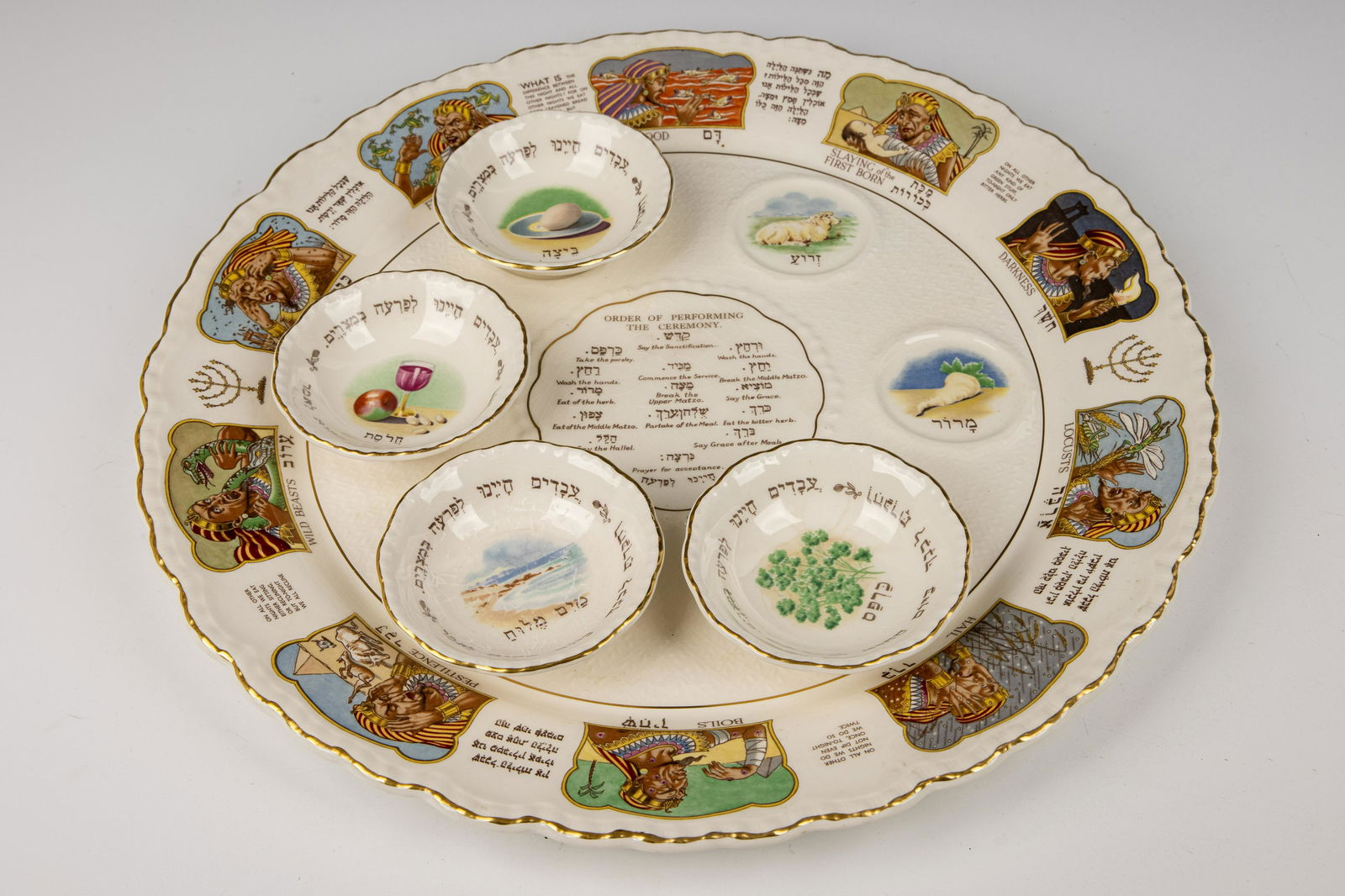 A LARGE SEDER DISH BY ROYAL CAULDRON (1 of 1)