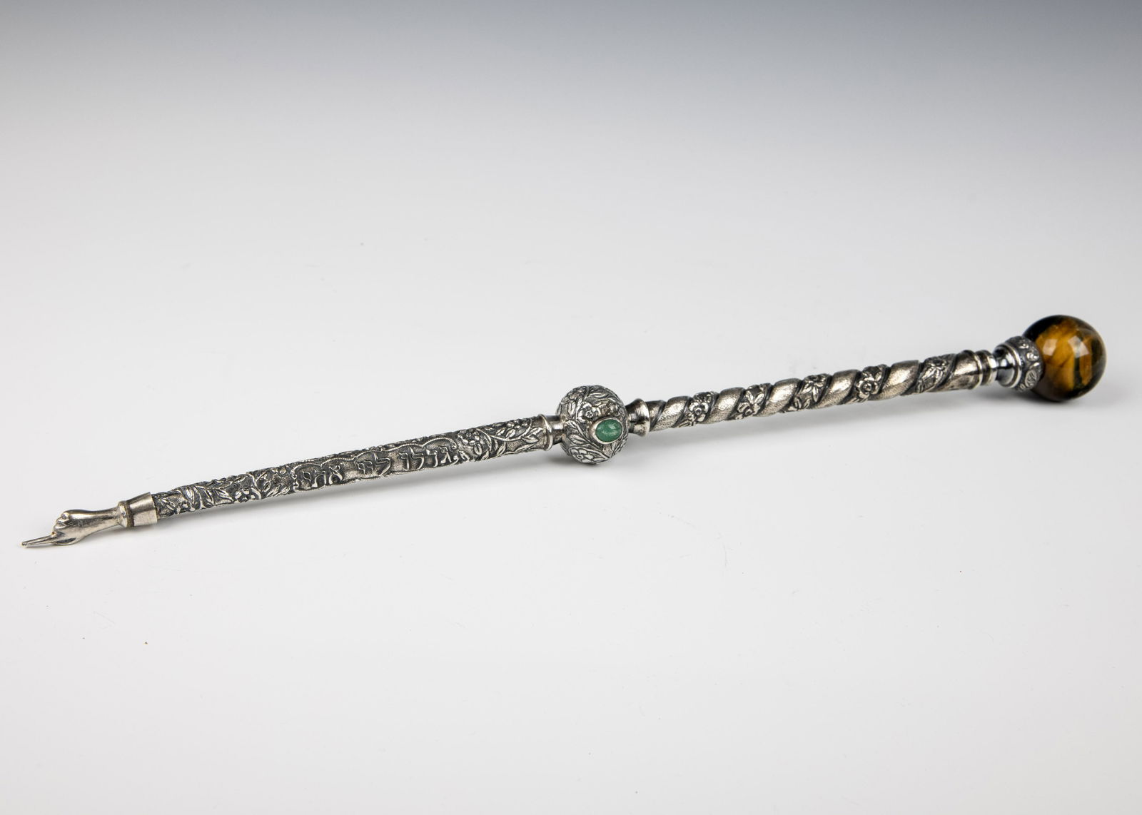 A MONUMENTAL SILVER TORAH POINTER (1 of 1)