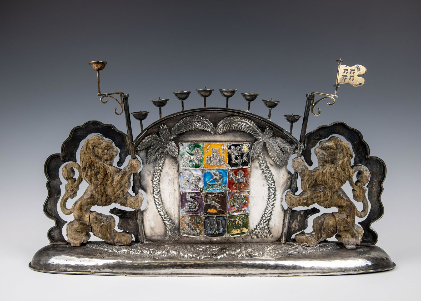 A LARGE ARTS AND CRAFT MENORAH (1 of 1)