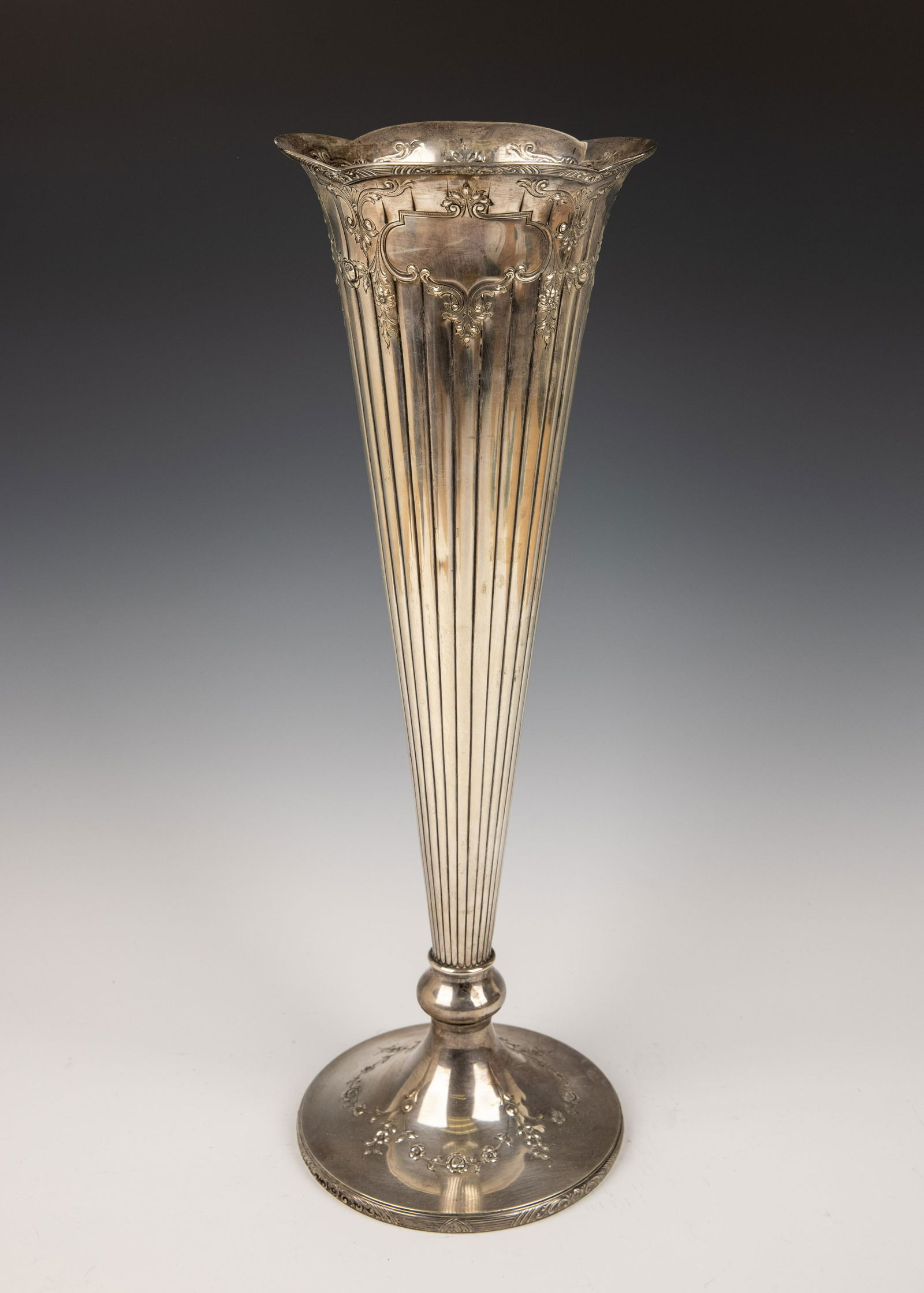 A MONUMENTAL STERLING SILVER FLOWER VASE BY WHITING (1 of 1)