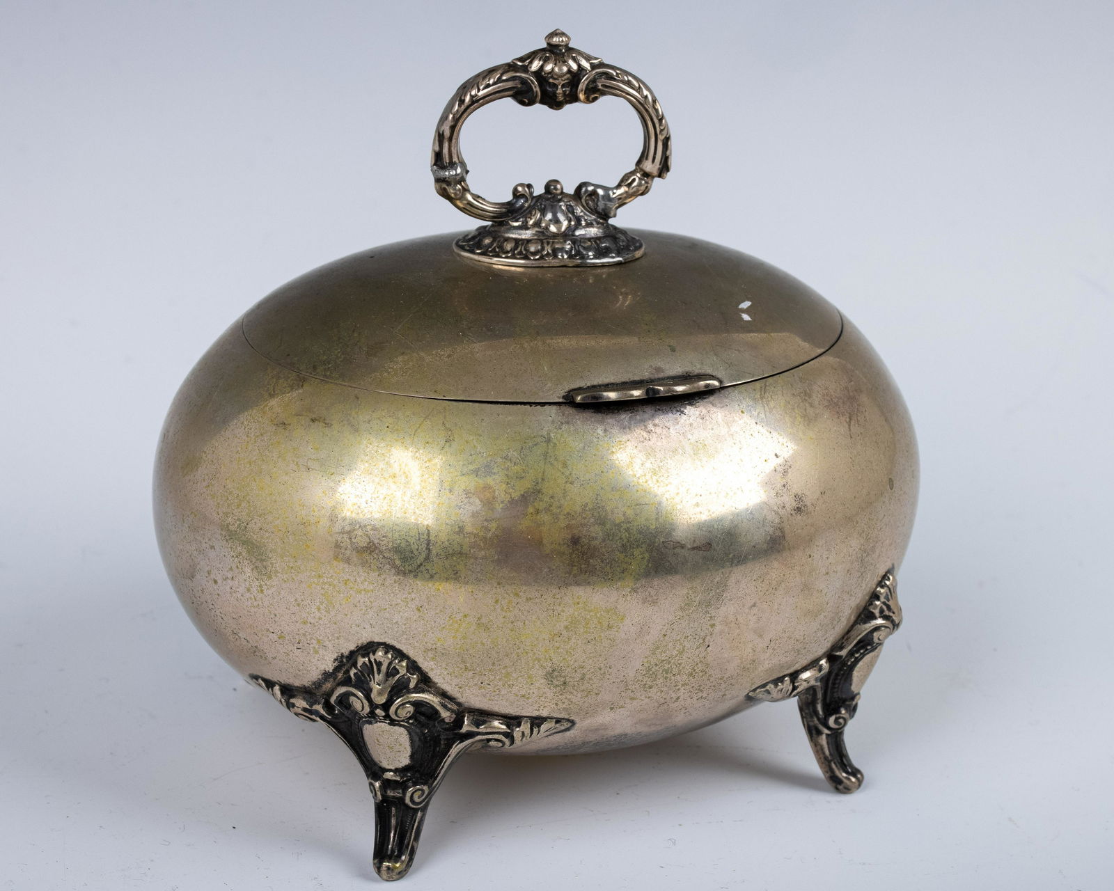 A SILVER ETROG CONTAINER (1 of 1)