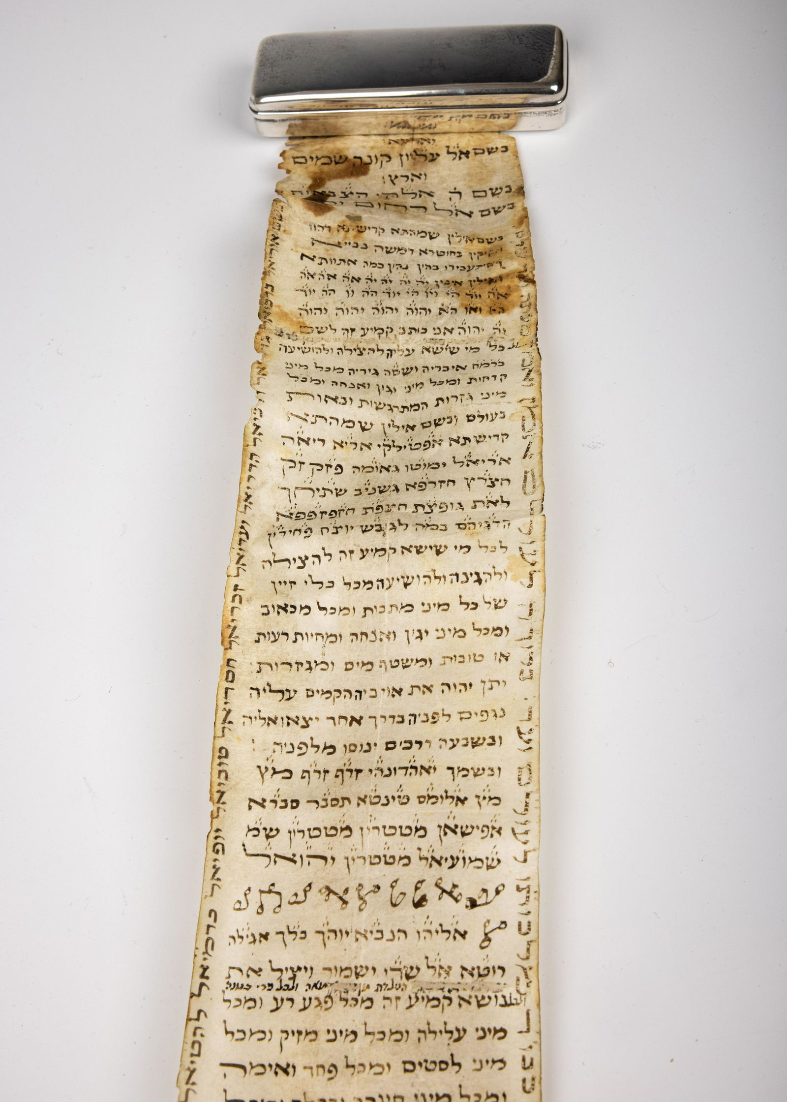 A LARGE AMULET ON KLAF HOUSED IN A STERLING SILVER BOX BY TIFFANY AND COMPANY. Possibly Italian, c. (1 of 1)