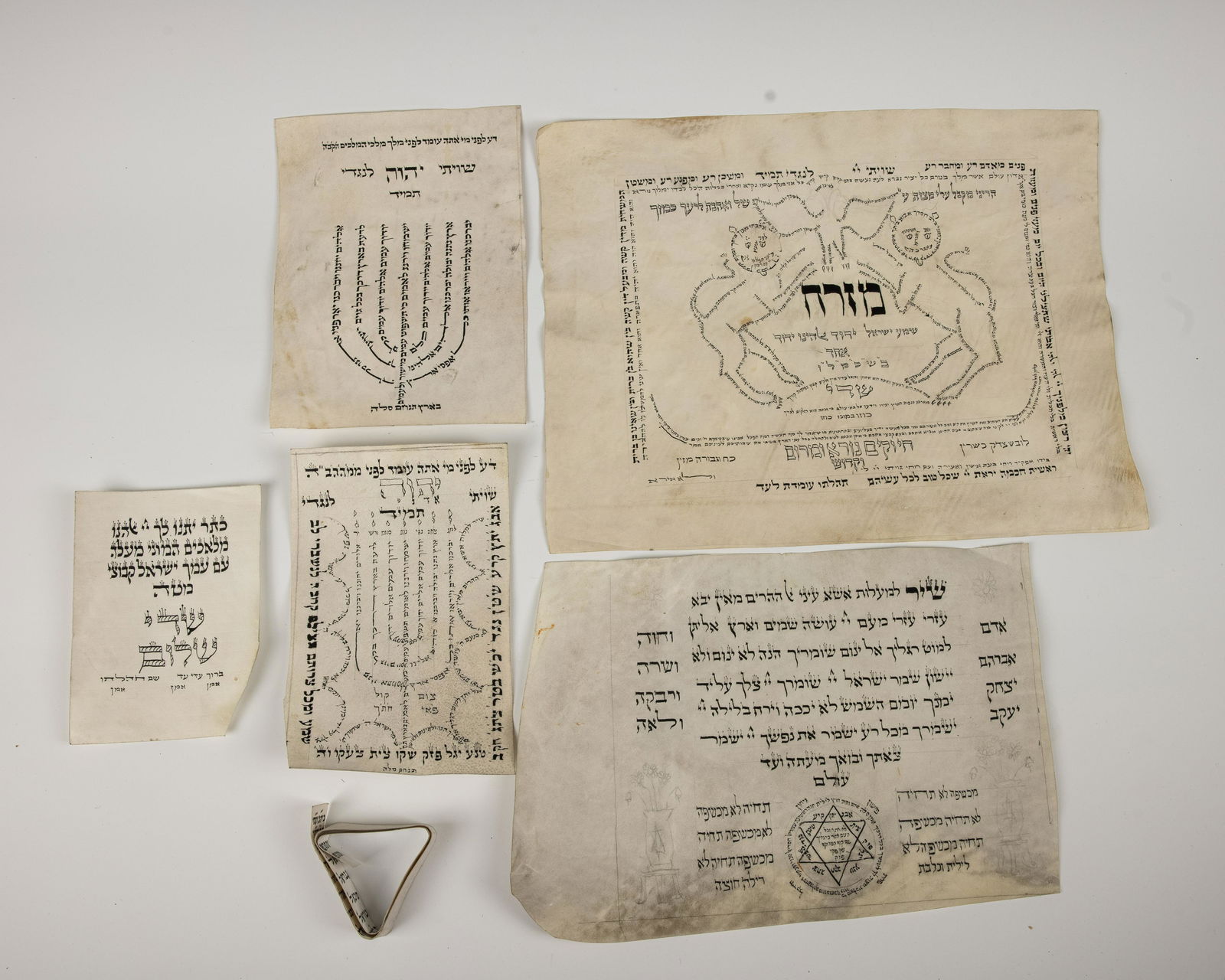 A GROUP OF SIX HANDWRITTEN ITEMS ON KLAF (1 of 1)