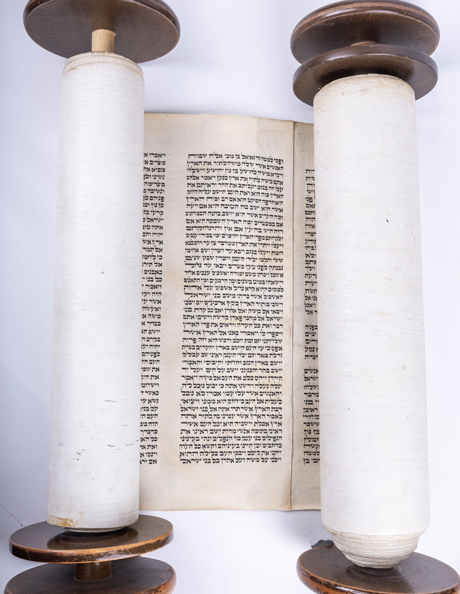 A LARGE SEFER TORAH. Poland or Surrounding area, c. 1920. Ahskenaz Beis Yosef. Not sold as kosher. (1 of 1)
