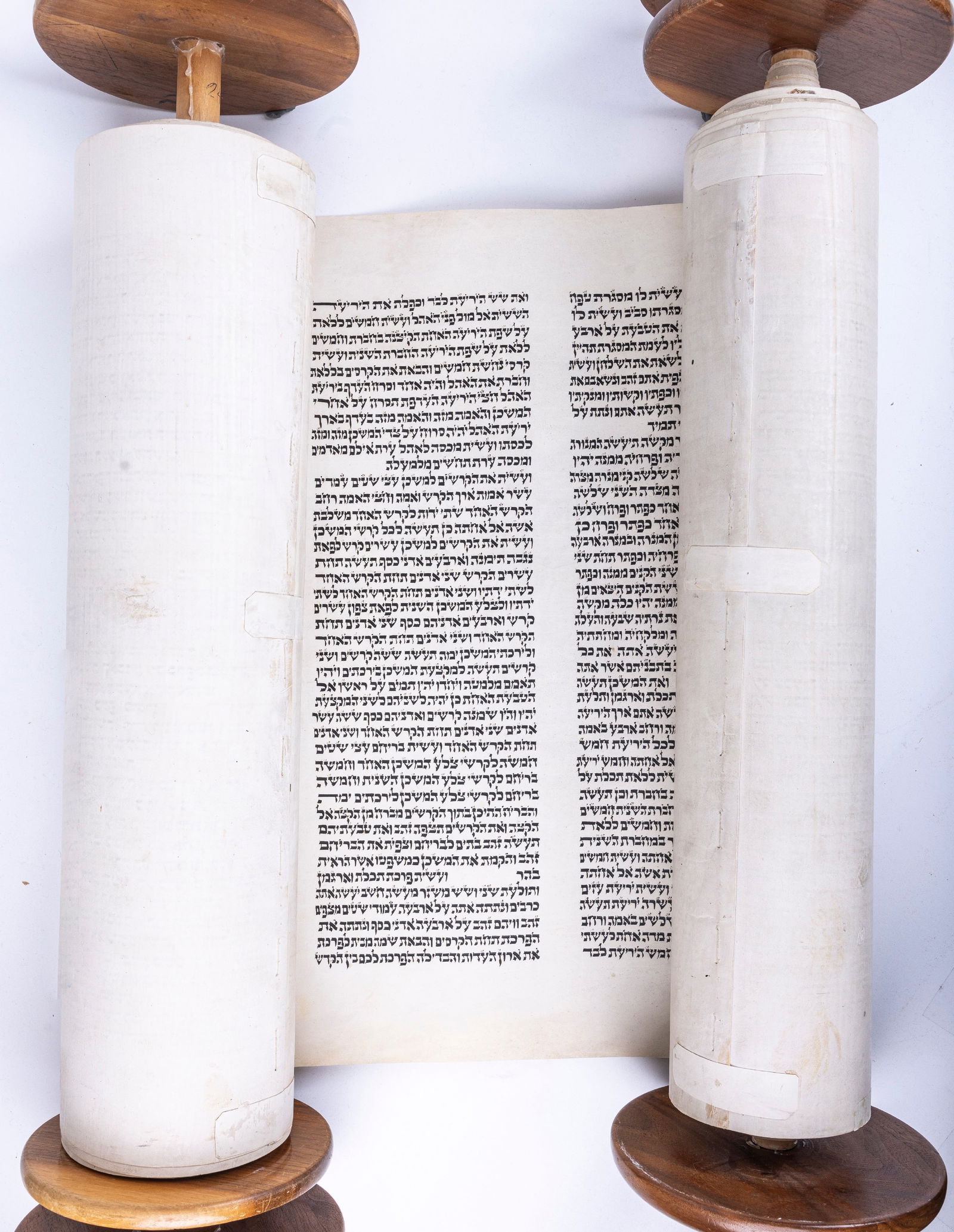 A LARGE SEFER TORAH. Poland or Surrounding area, c. 1920. Ahskenaz Beis Yosef. Not sold as kosher. (1 of 1)