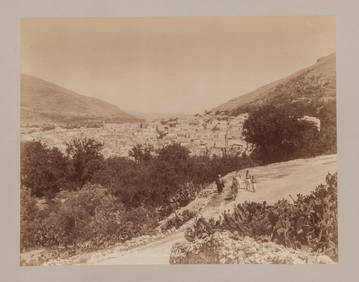 A GROUP OF SEVEN EARLY HOLY LAND BLACK AND WHITE PHOTOS BY FELIX BONFILS. 11&#8221;  x 8.5&#8221;. (1 of 1)