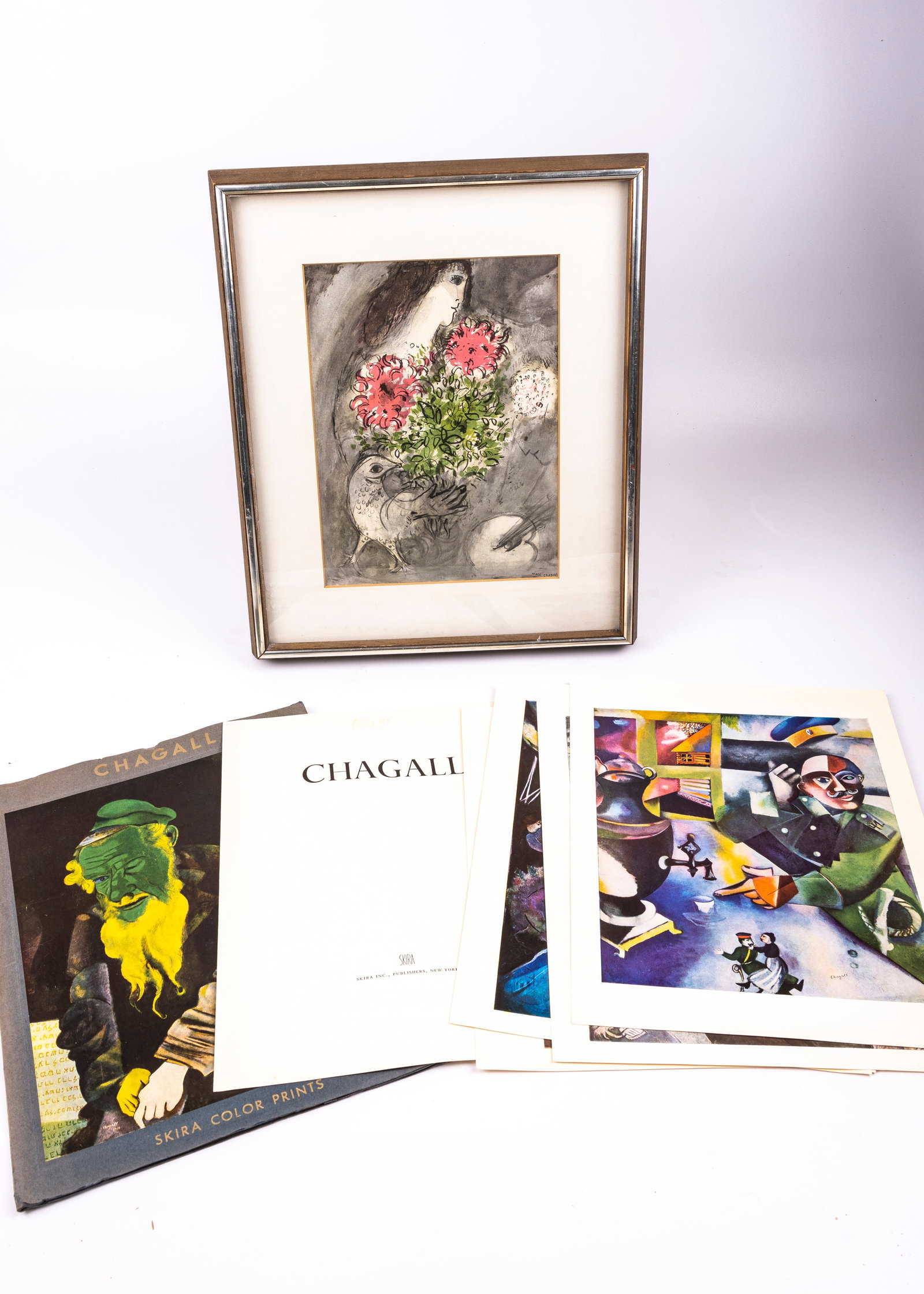 FIVE GLOSSY PRINTS BY MARC CHAGALL (1 of 1)