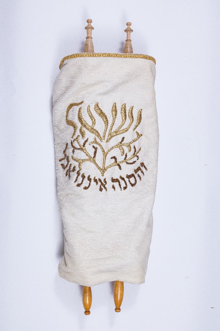 A LARGE SEFER TORAH.  (1 of 2)