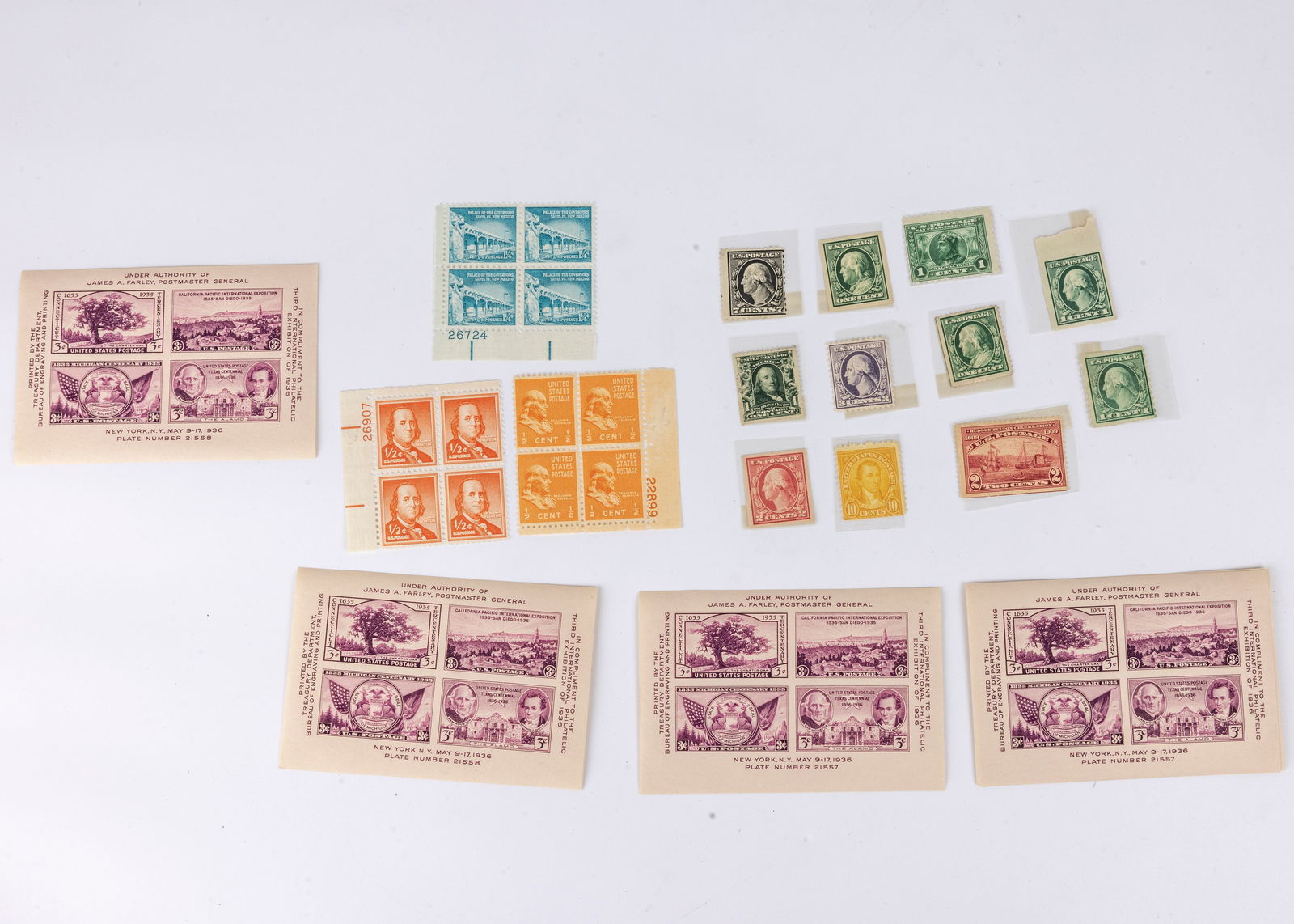A GROUP OF 19TH AND EARLY 20TH CENTURY POSTAL STAMPS. Including 5 unused  3rd. International Philate (1 of 1)