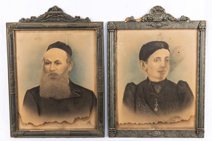 A COLLECTION OF FOUR BLACK AND WHITE LARGE PHOTOGRAPHS OF JEWS. Europe, c. 1900. Various sizes and