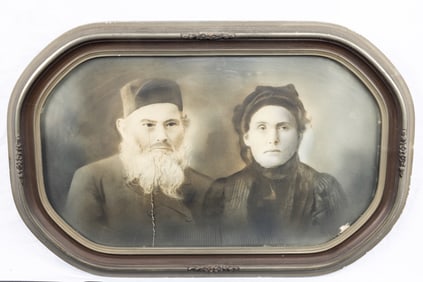 A COLLECTION OF FIVE BLACK AND WHITE LARGE PHOTOGRAPHS OF JEWS. Europe, c. 1900. Various sizes and