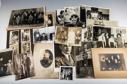 A LARGE COLLECTION OF  EARLY JEWISH AMERICAN PHOTOGRAPHS. Various poses and garbs.
