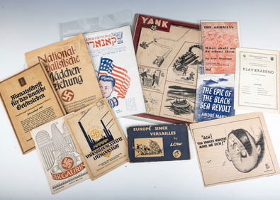 A COLLECTION OF ELEVEN PIECES OF WORLD WAR TWO EPHEMERA. Germany and others. Includes multiple Nazi
