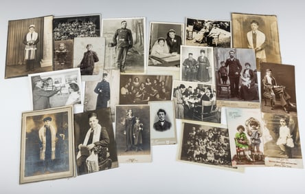 A COLLECTION OF JUDAIC AND BAR MITZVAH PHOTOS. American, first half 20th century. Various poses and