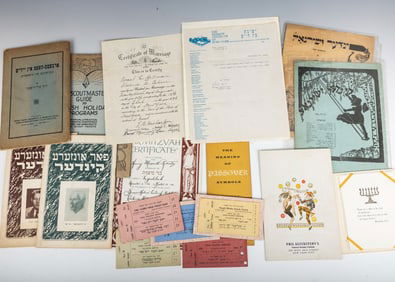 A LARGE COLLECTION OF AMERICAN JEWISH EPHEMERA. Early 20th century. Consisting of printed material