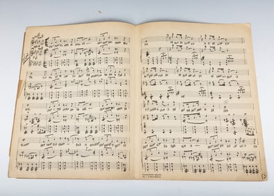 MANNY FLEISHMAN( 1902 - 1963). GELT. Original music hand written and signed by the composer Manny