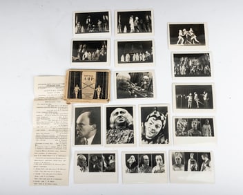 A COLLECTION OF 15 BLACK AND WHITE PHOTOS OF THE MOSCOW STATE JEWISH THEATER (1919 - 1948). In its