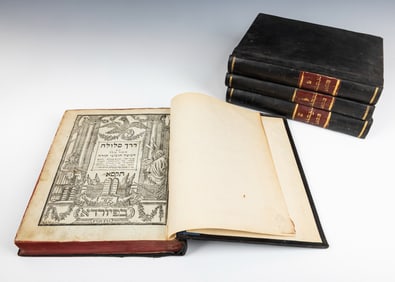 A GROUP OF FOUR CHUMASHIM. Furth, 1803. A complete set missing Vayikra.