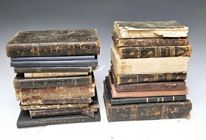 A GROUP OF  ANTIQUE JEWISH BOOKS. Including Hagadah Shel Pesach (new York, 1951), Hagadaah Shel Pe