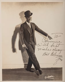 AN AUTOGRAPHED PHOTOGRAPH OF BILL "BOJANGLES" ROBINSON (May 25, 1878- November 25, 1949).