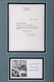 A SIGNED LETTER AND AN AUTOGRAPHED PHOTO OF NORMAN ROCKWELL (February 3, 1894 - November 8,