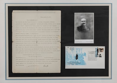 A SIGNED LETTER BY THEODOR HERZL (May 2, 1860 - July 3, 1904). Typed and signed by
