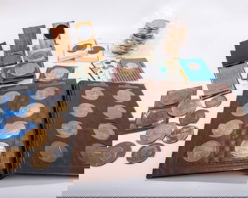 A COLLECTION OF 46 ISRAELI BRASS COMMEMORATIVE MEDALS. Including medals celebrating 350 years of